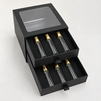 Flacons de parfum vides rechargeables 5 ml, échantillons de test avec doublure en éponge, finition mate, emballage personnalisé, cosmétiques de voyage