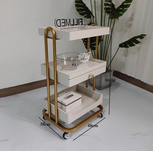 Chariot <span class=keywords><strong>de</strong></span> salon moderne en métal pour salons <span class=keywords><strong>de</strong></span> manucure et salons <span class=keywords><strong>de</strong></span> <span class=keywords><strong>coiffure</strong></span> Garantie <span class=keywords><strong>de</strong></span> 8 ans Outil <span class=keywords><strong>de</strong></span> stockage pour studios <span class=keywords><strong>de</strong></span> <span class=keywords><strong>coiffure</strong></span> - Product Image 4