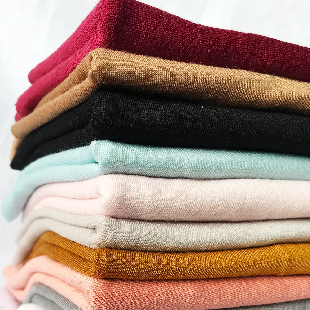 Hot 100% merino wool jersey knitted fabric wholesale