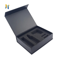 Boîtes d'emballage magnétiques personnalisées pour flacons de parfum cosmétiques, boîtes cadeaux en papier personnalisées pour parfum avec insert en mousse EVA