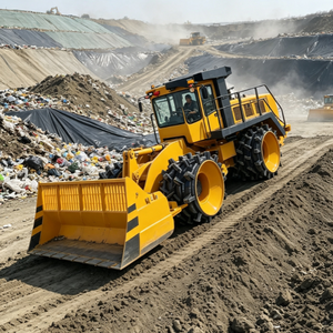 Nouveau Compacteur à Rouleaux Diesel Turbo de 26 Tonnes, Largeur de Roulement de 3800 mm, Puissance de 192 kW, Compacteur de Déchets Durable, Respectueux de l'Environnement - Product Image 6