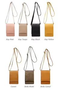 Petit sac à bandoulière en cuir PU imperméable pour téléphone portable Crossbody Cell Phone Purse Wallet for Women