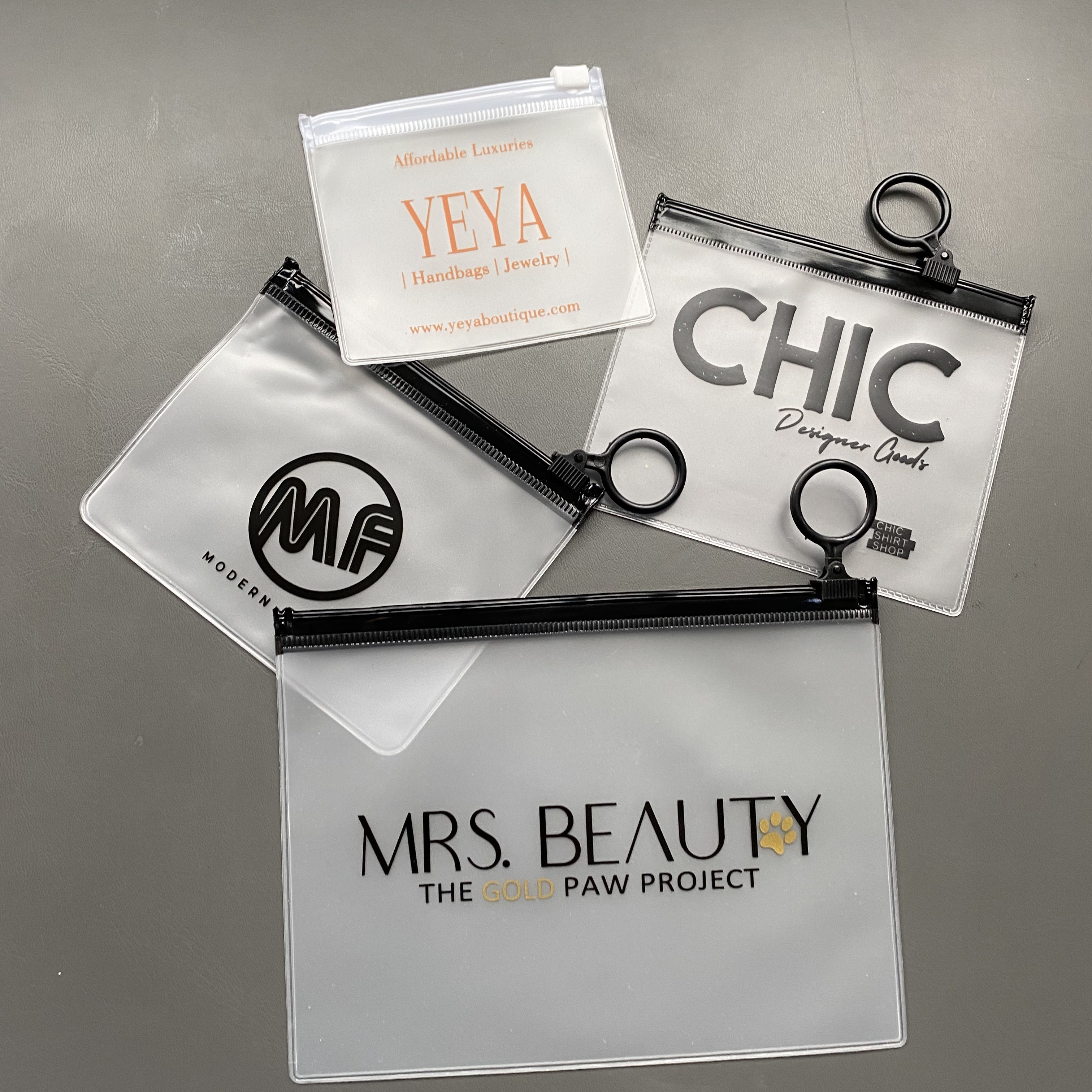 Soft Pvc Packaging Bag Plastic Side Gusset Bag For Jewelry Watch Eyewear