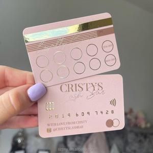 Thẻ khách hàng thân thiết bằng nhựa PVC cao cấp in logo tùy chỉnh, dành cho salon làm đẹp, ngành kinh doanh nối mi - Product Image 2