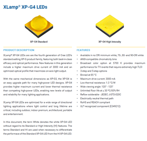 ขายดี CREEs XPGEWT-01-0000-00000BP3E 2.8V 700mA 70CRI 5000K แสงขาวเย็น LED กำลังสูง ปรับความสว่างได้ 171lm/W 360lm - Product Image 2