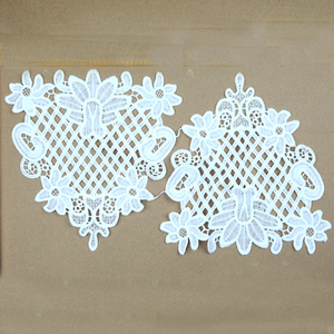 Vendita in fabbrica Guipure cotone fiore Applique <span class=keywords><strong>abito</strong></span> motivo di <span class=keywords><strong>pizzo</strong></span> disegni per il commercio all'ingrosso ricamo personalizzato del colletto di <span class=keywords><strong>pizzo</strong></span> - Product Image 2