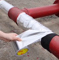 Ruban adhésif en aluminium pour l'étanchéité des conduits HVAC en tissu de fibre de verre haute température, pour l'étanchéité des conduits et des aérations de sèche-linge HVAC