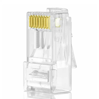 Prix usine prise rj45 connecteur 8P8C cat6 UTP RJ45 prise modulaire chat 6 connecteur réseau pour câble lan Cat6
