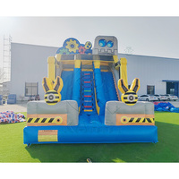 Nouveautés Offre Spéciale Toboggan Gonflable Sec Double Voie MICO Robot Bouncer en PVC Capacité 300-500kg Léger Château Gonflable Garantie 3 Ans