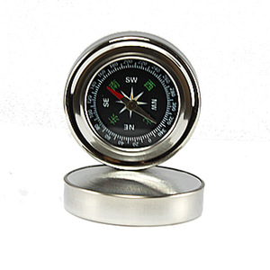 Stainless Steel Car <b>Compass</b> 60mm High Accuracy Vehicle Borne Type Outdoor Hiking <b>Navigation</b> Tool - Product Image 3