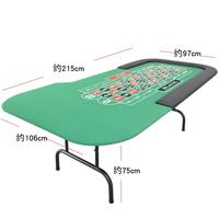 Installation portable et facile Baccarat Texas Club Table de poker à roulette manuelle personnalisée
