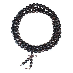 Ebony 108 Bead Buddhist Prayer <b>Bracelet</b> 10mm Unisex Pendant Necklace Sinking In Water - Product Image 4