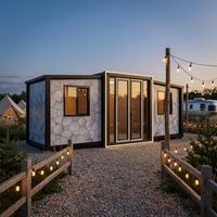 Maisons préfabriquées de luxe à 3 chambres, maisons conteneurs extensibles, maisons mobiles abordables, mini-maisons préfabriquées pour livraison