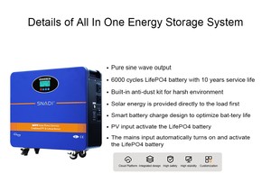 Hệ thống năng lượng mặt trời năng lượng lưu trữ dạng sóng sin thuần túy DC <span class=keywords><strong>AC</strong></span> 300W 12V 55AH, công nghệ PWM, sản xuất bởi nhà sản xuất. - Product Image 6