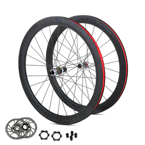 Nhà Máy Cung Cấp Trực Tiếp Khóa Trung Tâm 700C Carbon Road Bike Bánh Xe Gốm Mang 50 Mét Sâu Với ĐĨA PHANH Wheelset - Product Image 1