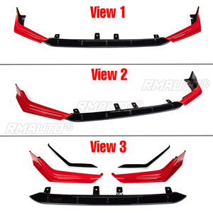 สปอยเลอร์กันชนหน้าสีขาว/แดง/น้ำเงิน ชุดแต่งกันชนหน้า สำหรับ Honda Civic FE180 ปี 2022-2023 - Product Image 2