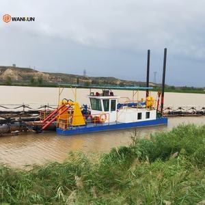 Promotion : Drague à aspiration de 6 pouces, bateau de dragage de sable portable avec moteur diesel pour le nettoyage des rivières - Product Image 1