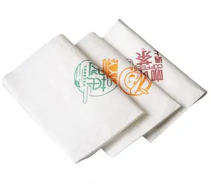 Одноразовые декоративные бумажные салфетки с принтом