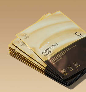 Masque Deep Vita C MEDICUBE 20g - Masque en coton infusé à la vitamine C pour le visage et le corps, éclaircissant - Soin de la peau coréen - Product Image 3