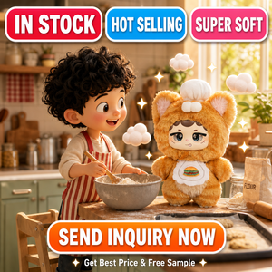 Boîte mystère de jouets en peluche moelleux, directement de l'usine, série de dessins animés, série de fête amusante et tendance, cadeau mignon pour bébé en émail - Product Image 6