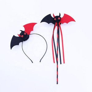 Suministros para Fiesta de Halloween 2026, Diadema de Murciélago con Brillantina Colorida y Varita de Hada, Juego de 2 Piezas, Juguetes para Niños, Diwali, Graduación - Product Image 2