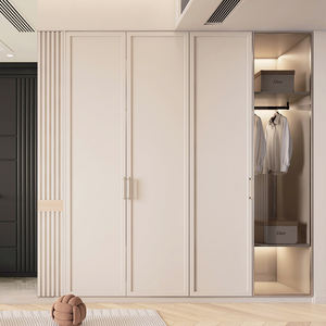 خزانة ملابس بيضاء خشبية بتصميم مخصص للبيع بالجملة من المصنع - Product Image 2