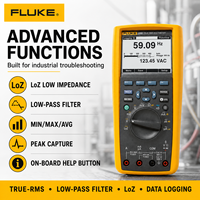 Multimeter Digital Akurasi Tinggi 289 True RMS Trend Capture 1000V, Bertenaga Baterai, Untuk Penggunaan Industri, Garansi 1 Tahun