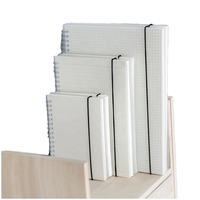 DOMIKEE Nouveau carnet à spirale à feuilles mobiles avec couverture en PP magnétique promotionnel A6/A5/B5 80 feuilles (papier ligné, à points, quadrillé) personnalisable avec logo