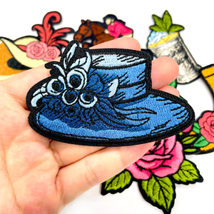 رقع تطريز لسباق الخيل كنتاكي ديربي، رقع مطرزة للخيول والورود وحدوات الخيل قابلة للكي على القبعات والملابس - Product Image 4