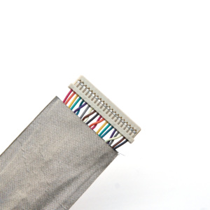 Kabel LVDS Terlindung 20Pin 1.25mm Kustom DF14-20P-1.25C ke DF14-20P untuk Layar Datar - Product Image 4