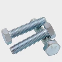 Vis hexagonale galvanisée Gr8.8 M8*16 à filetage complet DIN 933 – Prix compétitif – Origine Chine