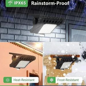 Iluminación LED multifuncional para exteriores Clip de noche brillante automático con pared <span class=keywords><strong>Solar</strong></span> impermeable <span class=keywords><strong>IP65</strong></span> para inducción humana de jardín - Product Image 4