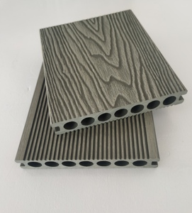 3D Embossed Co Extrusion Solid/Hollow Wood Plastic Board Composite Floor Crack-Resistant Outdoor WPC Deck