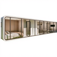 Cabane Apple, Cabane Apple, conteneur habitable de 40 pieds, utilisation hôtelière, panneau sandwich, design moderne, caractéristique respirante, installation facile, extérieur