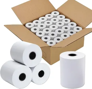 Rollo de caja registradora de muestra gratis 80x80 Compre papel térmico Pos rollo de papel térmico