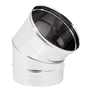 Componenti per Ventilatore a Parete Singola in Acciaio Inox, Curva a 45°, 160 mm - Product Image 1