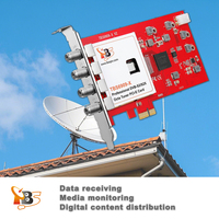 Kartu Tuner PCIe DVB-S2X/S2/S 8 untuk Penerima Satelit IPTV Headend Server FTA Kartu PCIe DVB-S2X untuk Streaming IPTV TBS6909-X V2