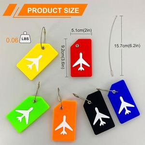Customgift Custom Personalized Sublimation Soft Pvc Luggage <b>Tag</b> Blank Rubber Silicone Letter Luggage <b>Name</b> <b>Tags</b> - Product Image 3