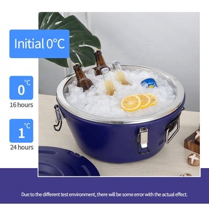 Thương mại thép không gỉ nhiệt bảo quản nồi hai lớp cách nhiệt Thùng thực phẩm ấm hơn thực phẩm lưu trữ và container - Product Image 4