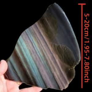 แผ่นหินออบซิเดียนสีรุ้งสไตล์โบฮีเมียนสำหรับตกแต่งบ้าน ของขวัญวันหยุด ขายส่ง แฟชั่นอินเทรนด์ - Product Image 3