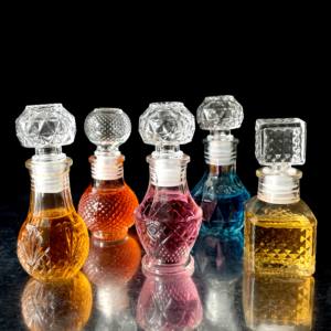 Venta al por mayor 50ml Mini <span class=keywords><strong>Miniatura</strong></span> Jugo Wine Spirit Licor Botella <span class=keywords><strong>de</strong></span> vidrio para Whisky Vodka - Product Image 5