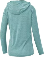 Chemise de pêche à capuche pour femme UPF 50, séchage rapide, respirante, pull à manches longues en polyester, protection solaire, logo personnalisé
