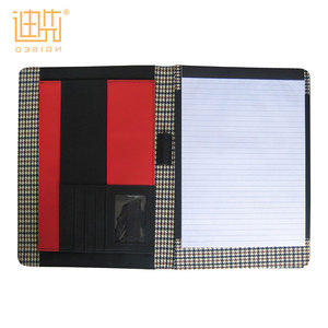 OEM Personnalisé Relié D'affaires Plaid tissu PU A4 Taille Dossier Relié - Product Image 1