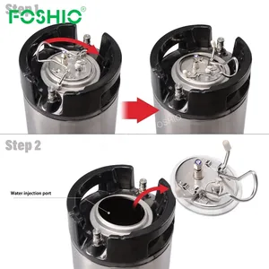 Foshio Portable Car Tpu PPF Transparent Film Wrap Vinyl Water Tank 5 Gal Stainless Steel Tint Keg Sprayer For Vinyl Wrap