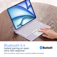 Étui clavier magique en alliage d'aluminium OEM/ODM pour iPad Pro 11 M4/M5 avec fermeture magnétique et fonction veille automatique