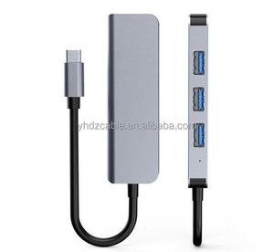 Type <b>C</b> 4 in 1 Docking Station <b>USB</b> 3.0 HUB <b>Adapter</b> for High-speed Transmission for Hub2.0 Mobile PhoneLaptop Hub - Product Image 4