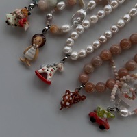 Pendentif artisanal Saint-Valentin en forme de cheval à bascule, champignon, renard, voiture, lapin, cygne, coq, non toxique, élégant, en matériau durable