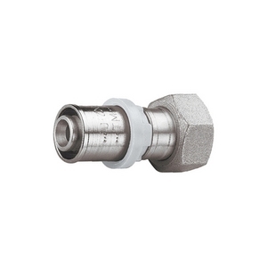 Raccordo Cromato Dritto con Snodo Girevole 20x2 per Componenti Sistemi HVAC - Product Image 1