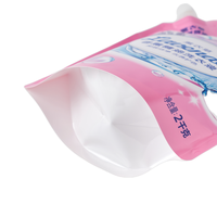 Sac d'emballage en plastique personnalisé pour détergent à vaisselle, pochette à bec pour emballage liquide, vente en gros