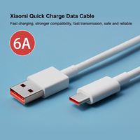 Xiaomi kabel pengisi daya USB tipe-c 6A, kabel pengisian daya Turbo USBC untuk Tipo Mi 12 11 10 Pro Ultra Lite Redmi K40 Pro Note10